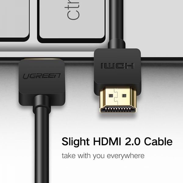 Ugreen Slim HDMI Cable 2.0 4 K 3 D สำหรับ Apple TV PS 3 Projector HD LCD